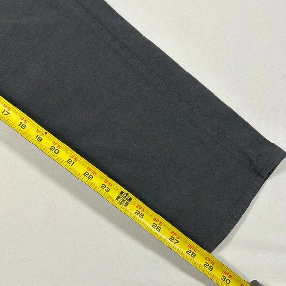 Faherty Pants Womens 25 Washed Black Slim Straight High Rise Stretch Cotton - Picture 7 of 7